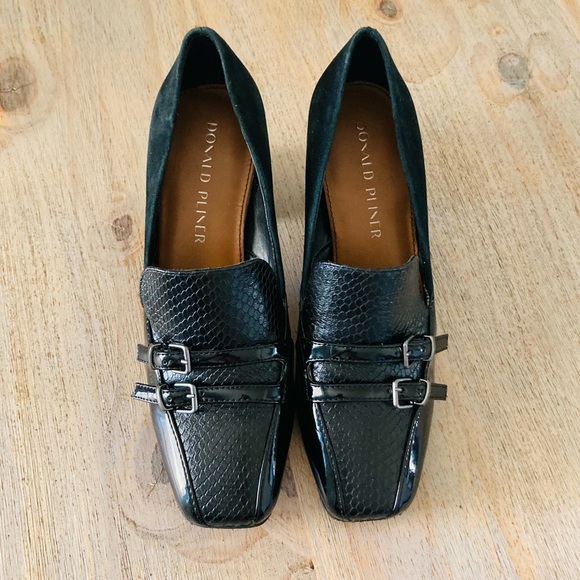 Donald j. Pliner Camden Black Dress block pump Heels size 6 - Picture 4 of 12